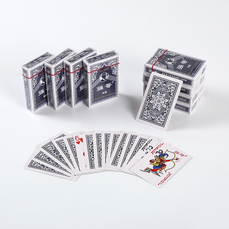 特价扑克牌便宜批整箱100副强哥288新款扑克牌纸牌家用棋牌室筹码