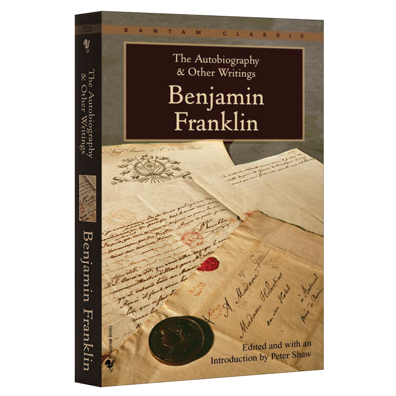 富兰克林自传英文原版 The Autobiography and Other Writings Benjamin Franklin课外阅读搭乔布斯传时代女王伊丽莎白二世-图0