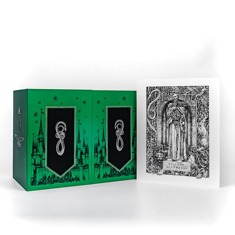 哈利波特1-7 斯莱特林学院版 精装套装 英文原版 JK罗琳 Harry Potter Slytherin House Edition Hardback box set 典藏礼品 - 图1