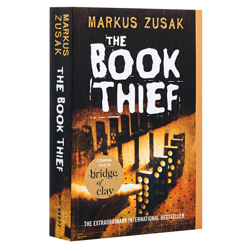 偷书贼 英文原版 The Book Thief 马克斯苏萨克 当代文学名著 课外阅读 电影原著小说 搭穿条纹睡衣的男孩 安妮日记 午夜图书馆 - 图0