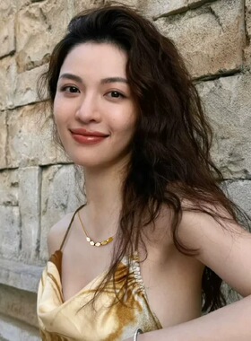 【钛钢不掉色】碎金子金店同款设计菱形几何转运珠豆豆方块项链