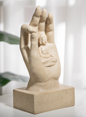 泰国工艺品树脂佛手摆件家居