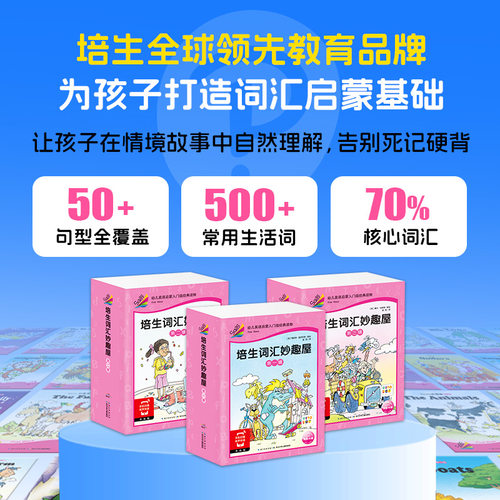 【点读版】培生词汇妙趣屋第一辑全32册幼儿英语入门零基础词汇启蒙预备级3-4-5-6周岁英语绘本故事原版口语分级阅读 - 图0