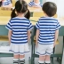 Quần áo mẫu giáo mùa hè phù hợp với tay ngắn nam nữ quần áo mùa hè quần áo trẻ em đồng phục trường tiểu học - Đồng phục trường học / tùy chỉnh thực hiện đồng phục mầm non đẹp Đồng phục trường học / tùy chỉnh thực hiện
