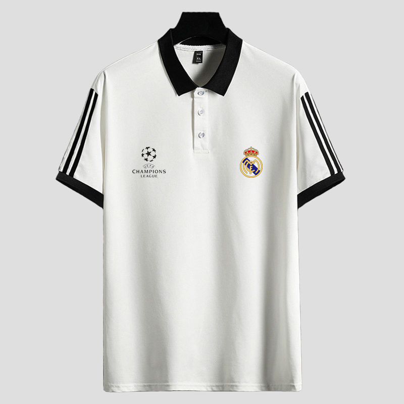 皇家马德里西甲皇马训练队服男装Polo衫Real Madrid短袖t恤足球服