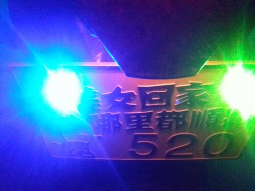 鬼火摩托车牌照灯改装配件螺丝灯电动车LED鱼眼刹车警示爆闪射灯 - 图3