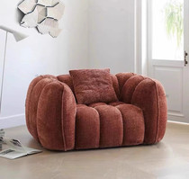 Nordic Pumpkin Sofa Designer Single Casual Sofa style retro style Ancient Wind Tranquility Powder Modern Double Trio Sofa