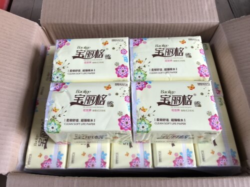 宝丽格系列原木抽纸餐巾纸纸巾20包整箱家庭装卫生纸家用实惠面巾 - 图2