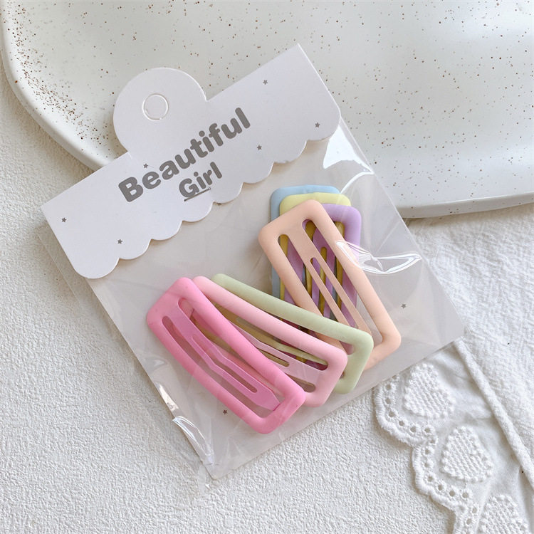 可爱甜美少女心小清新马卡龙彩色发夹女童侧边刘海夹碎发BB夹发卡 - 图3