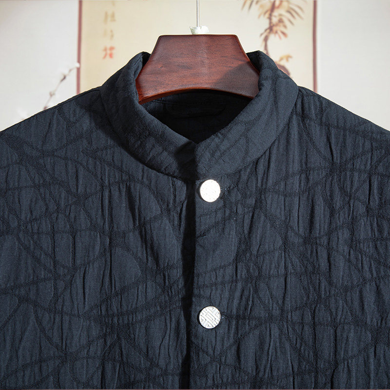 由天丨中国风保暖马甲复古男装提花新中式坎肩男士无袖棉服外套,淘宝优惠券,粉丝福利购,淘宝优惠卷