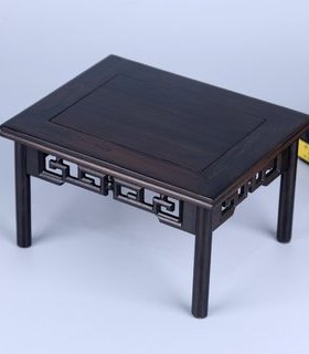 金匠大作红木榫卯工艺紫光檀小茶桌工艺品摆件紫砂茶壶木托装饰品