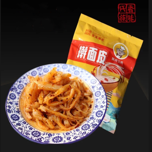 陕西宝鸡特产香味氏族宝宝岐山擀面皮西安凉皮真空速食8袋装包邮 - 图2