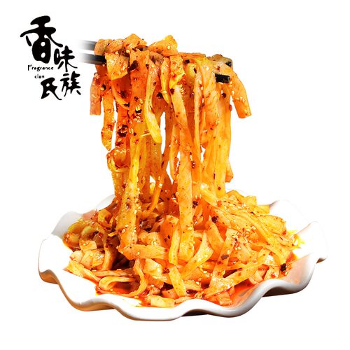 陕西宝鸡特产香味氏族宝宝岐山擀面皮西安凉皮真空速食8袋装包邮 - 图1