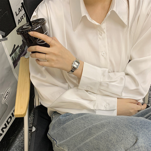 新款经典小众方形学生ins手表女复古chic文艺小巧表盘钢带表女士 - 图2