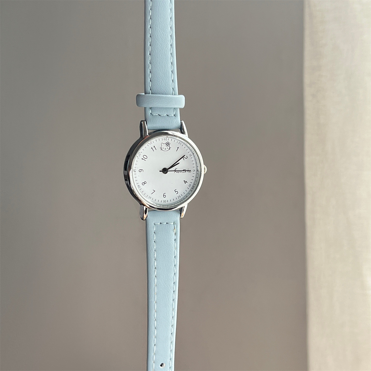 koutahe卡通猫咪高颜值ins风简约休闲森系女学生文艺百搭考试手表,淘宝优惠券,粉丝福利购,淘宝优惠卷