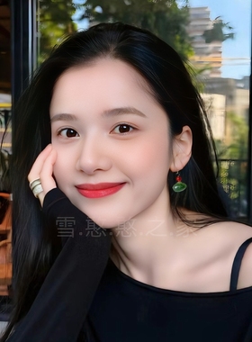 张婧仪同款耳环绿色复古新中式耳钩耳坠耳饰耳夹2026春夏新款小众