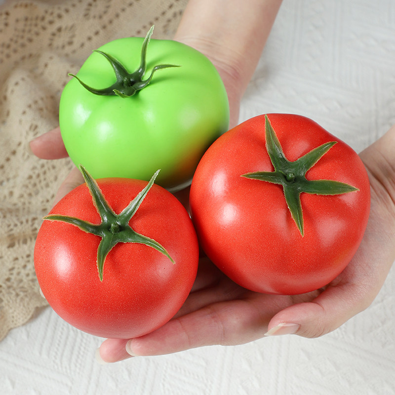 仿真西红柿模型小番茄块红黄圣女果串泡沫塑料假蔬菜拍摄道具教具,淘宝优惠券,粉丝福利购,淘宝优惠卷