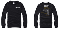 Original carbon grey sig Sauer SIG SAUER M17 P320 reflective military fans Outdoor short sleeve necropolis thickened