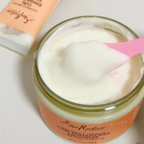 Shea moisture椰子木槿造型乳免洗定型二合一卷发霜乳保湿定型CGM - 图1