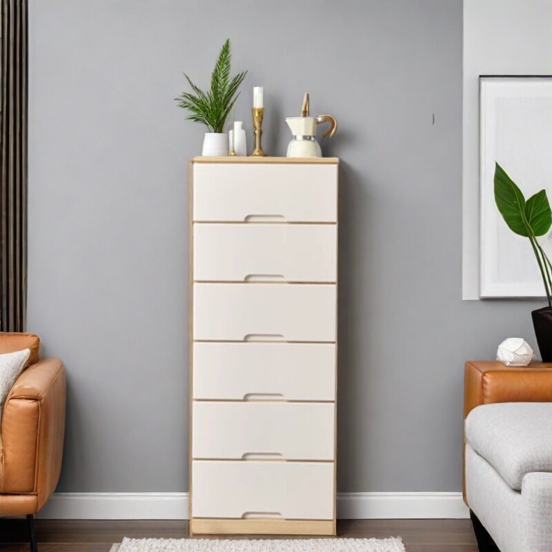 60cm深长实木抽屉式夹缝收纳柜家用多层五斗储物整理柜床头杂物柜,淘宝优惠券,粉丝福利购,淘宝优惠卷