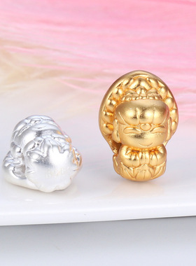 本命佛十二生肖纯银金色阿弥陀佛千手观音隔珠手串手绳手链配饰