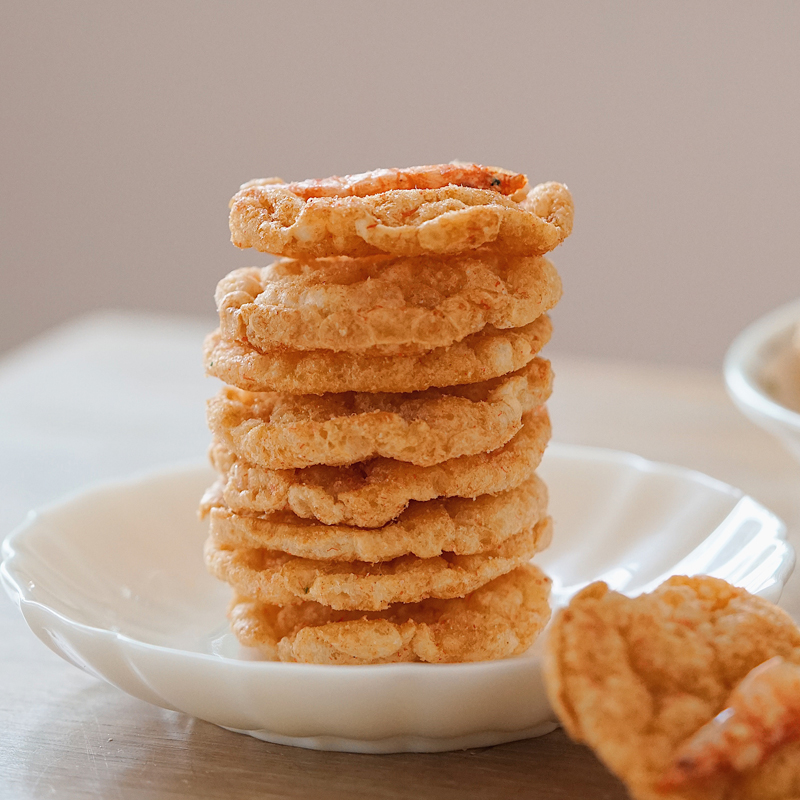 夏午三点 樱花虾饼 谷物米饼脆 香辣味小吃网红休闲零食 - 图2