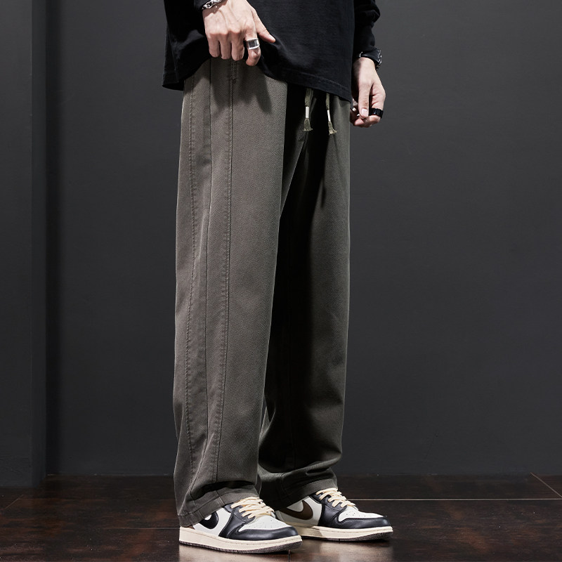 撤柜撤标(D)秋冬加绒加厚男士休闲裤抽绳时尚百搭保暖宽松直筒裤,淘宝优惠券,粉丝福利购,淘宝优惠卷