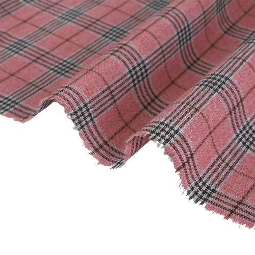 新款色织格子布田园风 裙子春秋衬衫裤子外套服装手工DIY涤棉面料