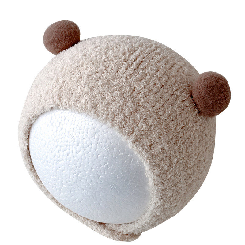 婴儿帽子秋冬款护耳帽可爱超萌宝宝套头帽毛绒男女宝护囟门帽冬季,淘宝优惠券,粉丝福利购,淘宝优惠卷