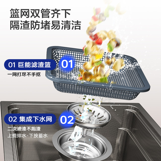 Jomoo Nano Dual Track Kitchen Sink