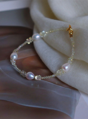 简约法式优雅高亮淡水珍珠