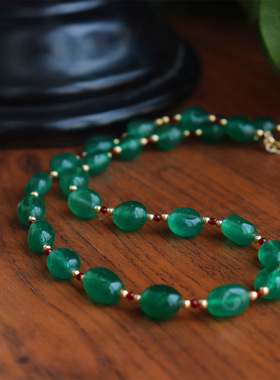 设计项链琉璃混合材质饰品