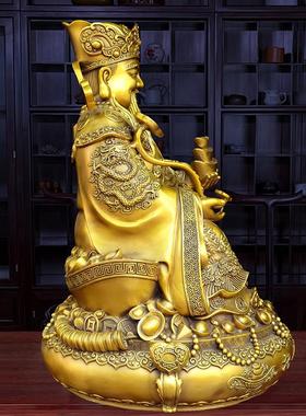 黄铜财神爷摆件比干范蠡全铜