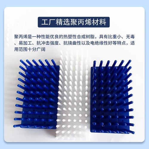 比色架柱式试管架66柱离心管架102柱流式架沥水架 顺倒插塑料采样 - 图0