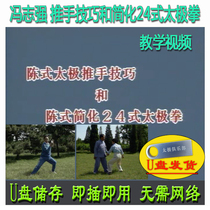 Feng Zhiqiang Chen style driving force skills and simplified 24 style taijiquan U pan video Chens mind mixed Yuan teaching