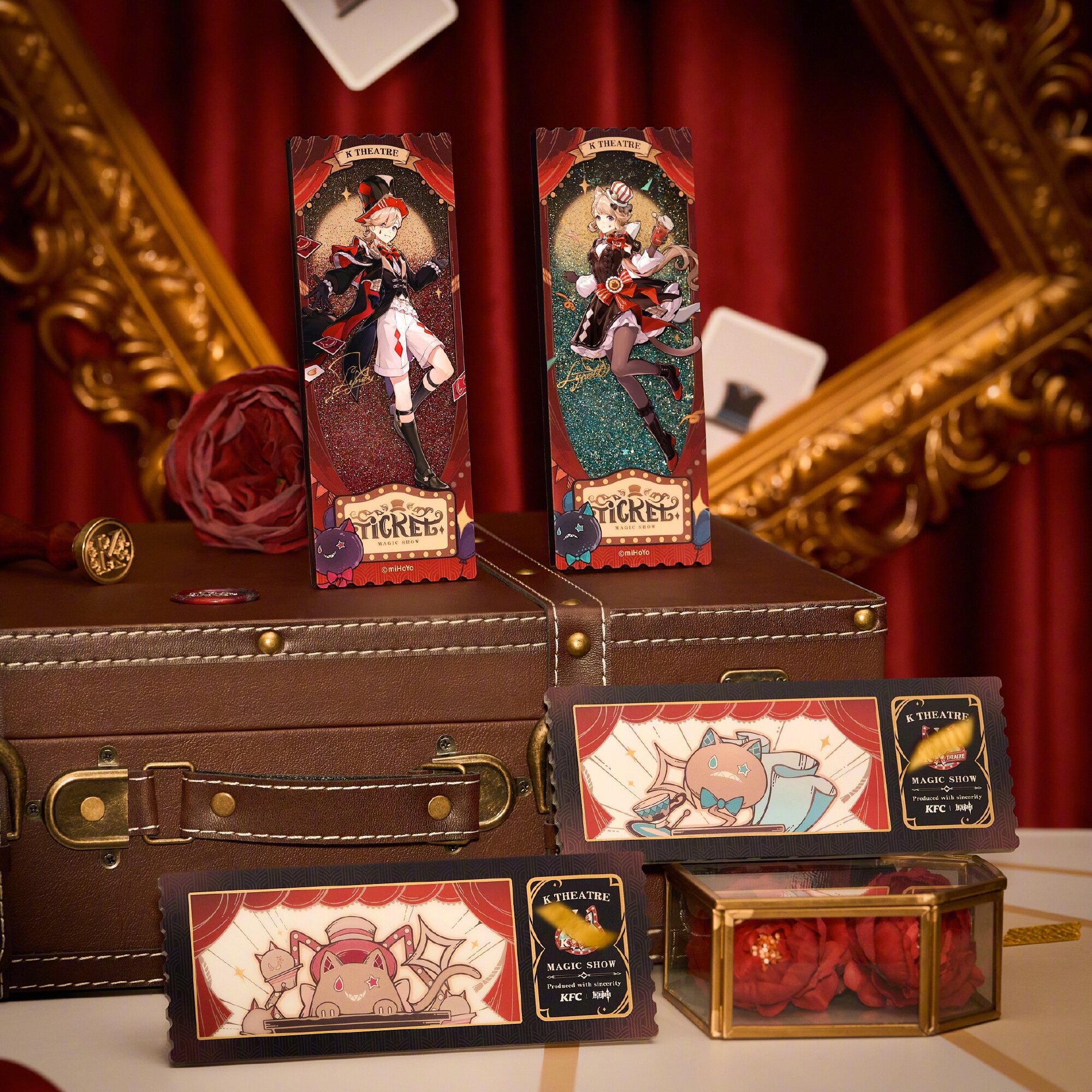 正版原神周边肯德基kfc联动林尼琳妮特徽章相卡杯套美露莘玩具