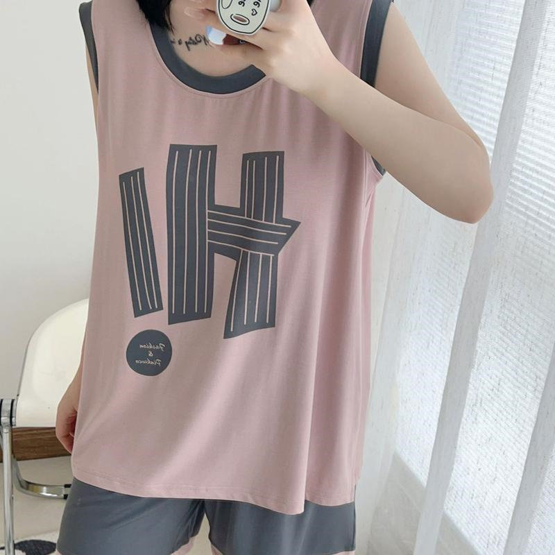 胖MM300斤大码宽松薄款无袖背心高腰短裤外穿运动休闲两件套装女,淘宝优惠券,粉丝福利购,淘宝优惠卷