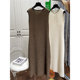 Summer ຂະ​ຫນາດ​ໃຫຍ່​ພິ​ເສດ 300 pounds loose bubble round neck skirt ຍາວ​