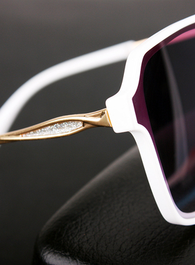 纯白色大框遮阳太阳镜女防紫外线