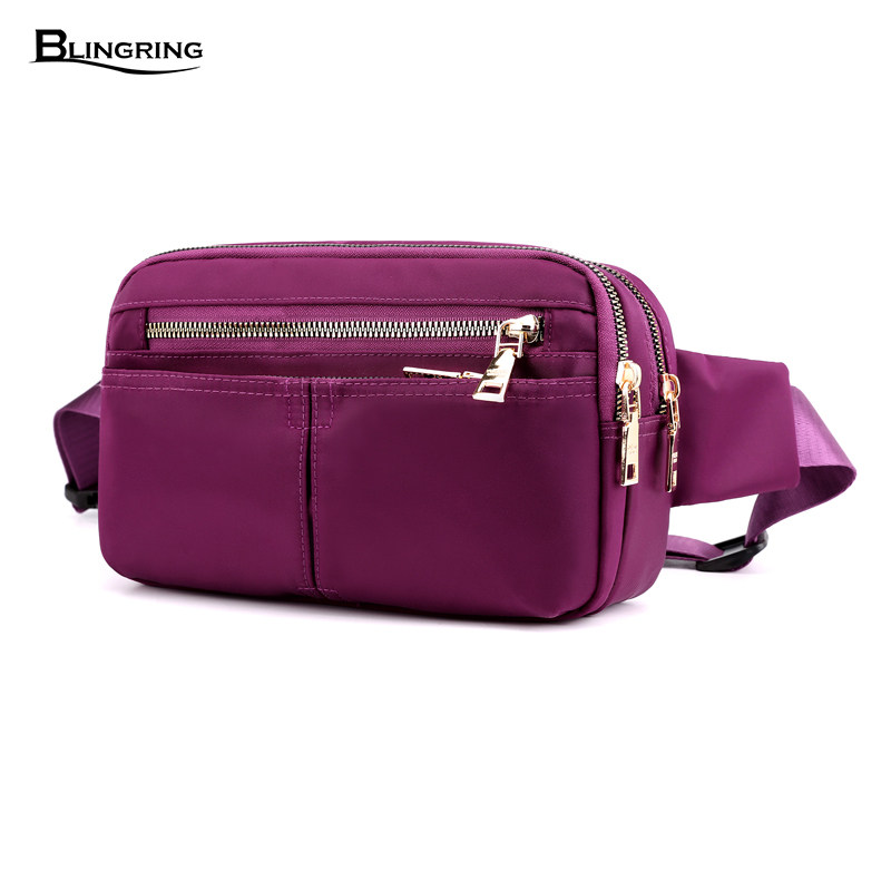 2021新款腰包大容量帆布单肩小包包 blingring女士包袋