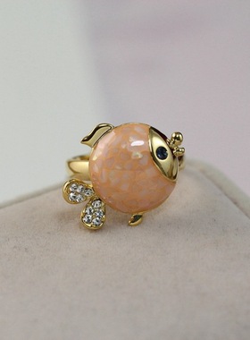 饰品贝壳镀金韩版时尚风戒指