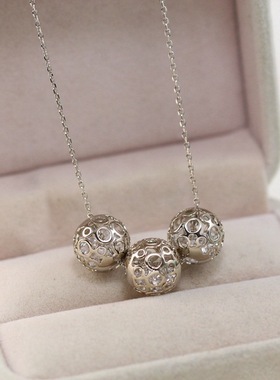 饰品韩版时尚风镂空水晶毛衣链