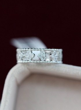 饰品镀金镂空镶钻时尚风韩版戒指