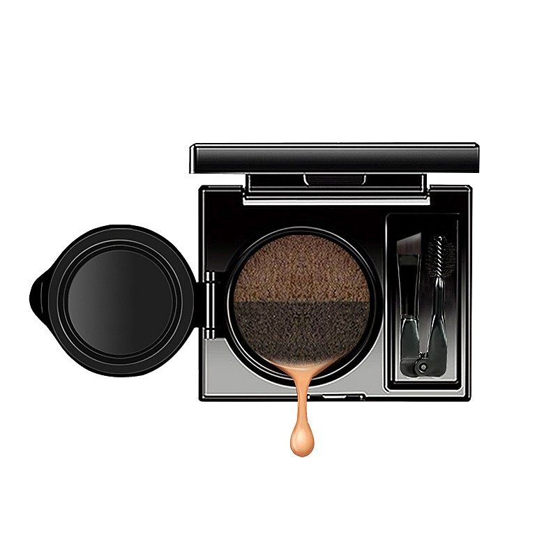 正品莎琪丽双色气垫眉粉防水防汗不晕染易上色自然染眉膏一字眉,淘宝优惠券,粉丝福利购,淘宝优惠卷