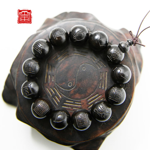 五雷五岳手串道家本命年佛珠平安手链护身流珠念珠好运珠饰品18mm - 图2
