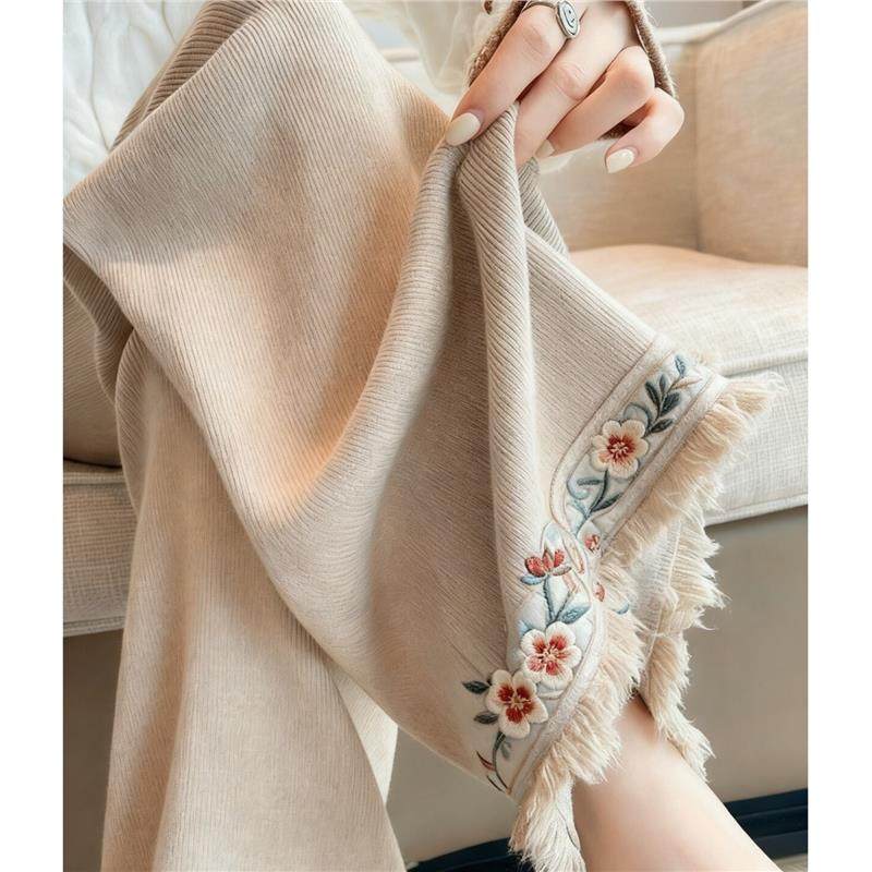 拖地垂感微喇复古显瘦2025秋冬新款休闲裤女阔腿裤子加绒加厚,淘宝优惠券,粉丝福利购,淘宝优惠卷