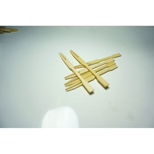 一次性水果叉子/竹子水果叉/竹制 竹子水果叉 袋装水果签80只包邮 - 图2