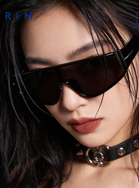 发箍墨镜女款ins风派丽蒙潮网红百搭防紫外线太阳镜男运动新款