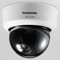 Panasonic WV-CF374CH colour-turned black fixed hemisphere camera originally loaded with national union