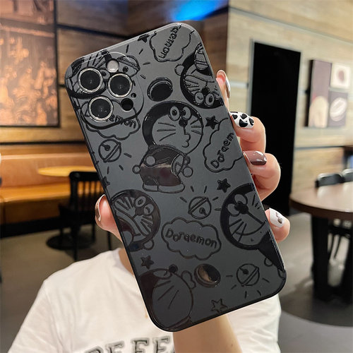 浮雕油光哆啦A梦卡通叮当猫小米红米9/9a/note10/note9手机壳10x女款k50pro硅胶K40/K30防摔K20新款note8情侣 - 图0